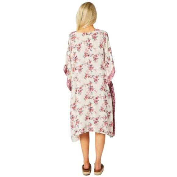 Altar'd State Mimi Pink Floral Kimono - Picture 2 of 8